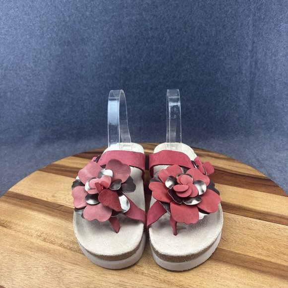 Mephisto Red Floral Sandals - Picture 4 of 10